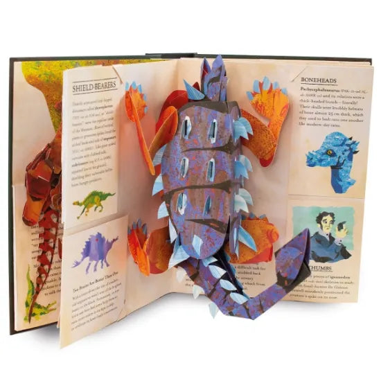 DinoWorld 3D Pop-Up Book | Prehistoric Dinosaurs & Sea Monsters | Hardcover