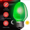 Christmas Car Magnets | Honeycomb Reflective | Vibrant Holiday Bulb Design