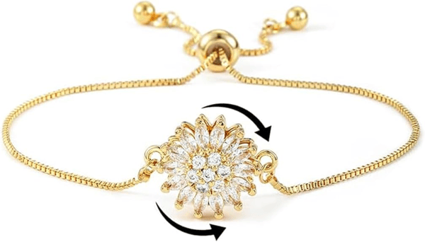 Sunflower Mood Bracelet | Color-Changing Stone | Symbol of Joy & Daily Positivity
