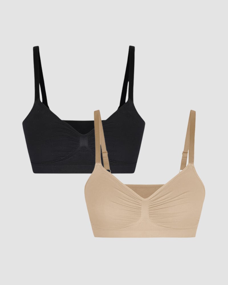 Women’s Wireless Bra | Seamless Shaping | Soft Modal-Cotton Blend | Adjustable Straps