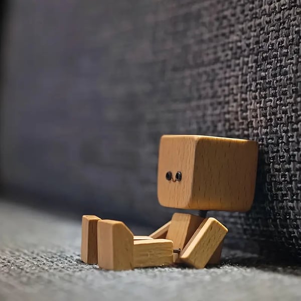 Handmade Wooden Sway Figure | Motion Bobble Ornament | Desk & Car Decoration