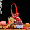 Christmas Gift Bags | Reusable Fabric with Drawstring | Santa, Snowman & Reindeer Patterns | 2 Sizes