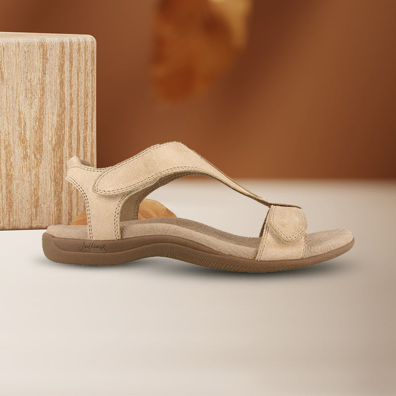 Alida™ | Wedge Sandal with Velcro Closure