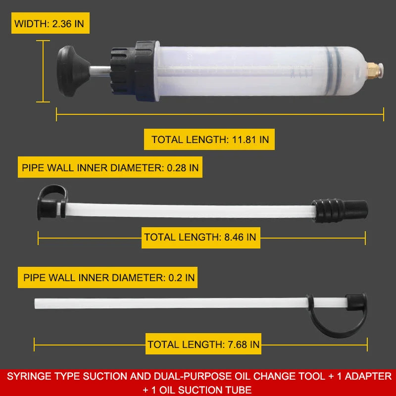 Syringe Design Suction Injection Oil Changing Tool