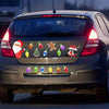 Christmas Car Magnets | Honeycomb Reflective | Vibrant Holiday Bulb Design
