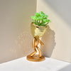 Mirror Disco Walking Man Planter Pot