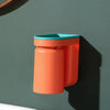 Toothbrush Holder with Cup | Wall-Mounted | Self-Adhesive | ABS Plastic | 11.5×7×12.5cm