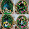 Miniature Walnut House Ornament | Handmade Gift | Clay & Wood Details with Light-Up Design