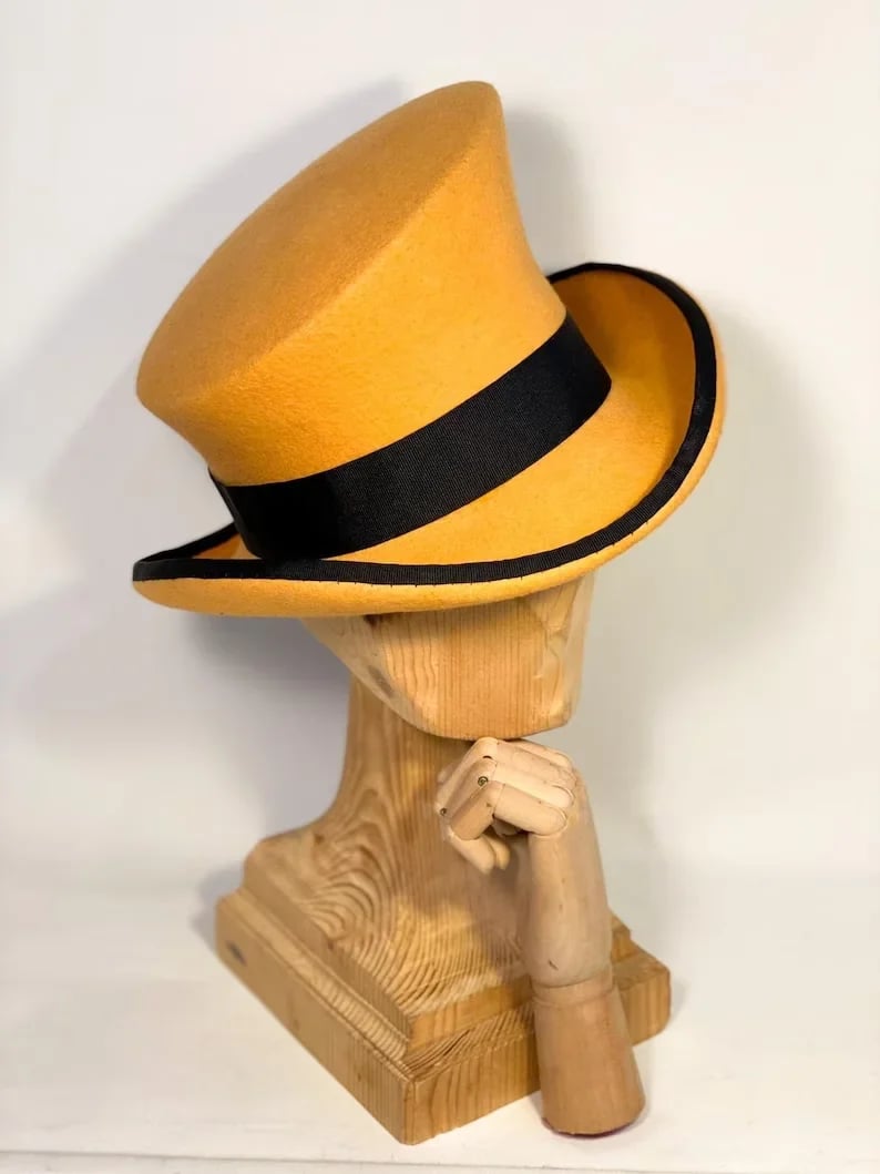 Men’s Asymmetric Top Hat | 100% Wool | Handcrafted Artisan Design