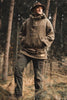 Men’s Wool Outdoor Jacket | Storm-Ready Insulated Anorak with Hood & Kangaroo Pocket