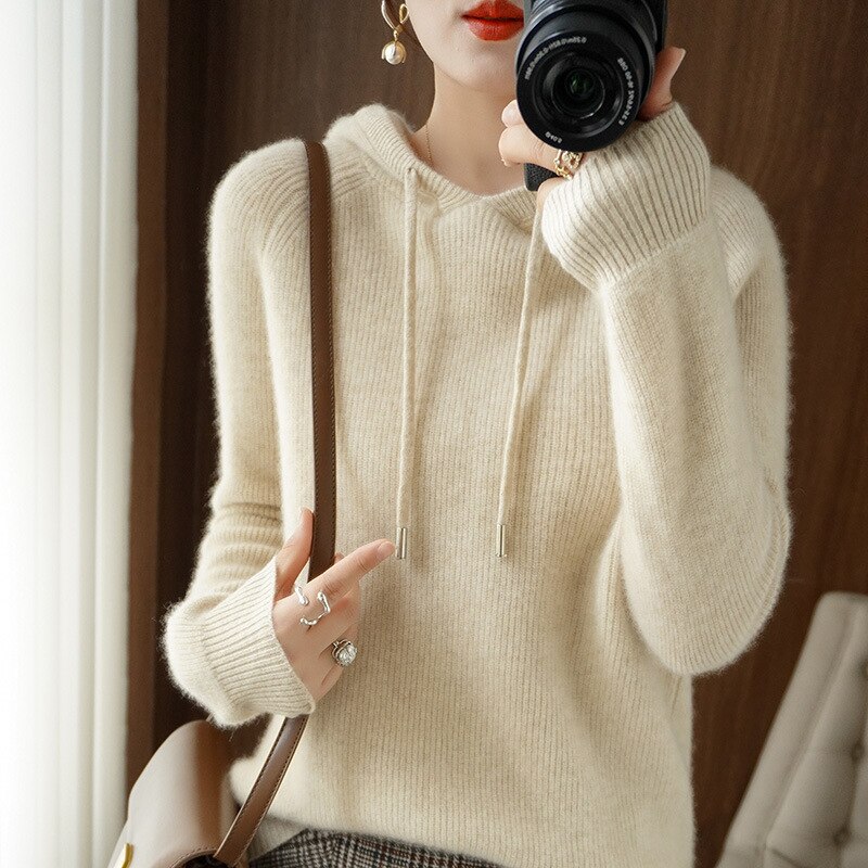 Heidi-Mode | Cashmere Hooded Sweater