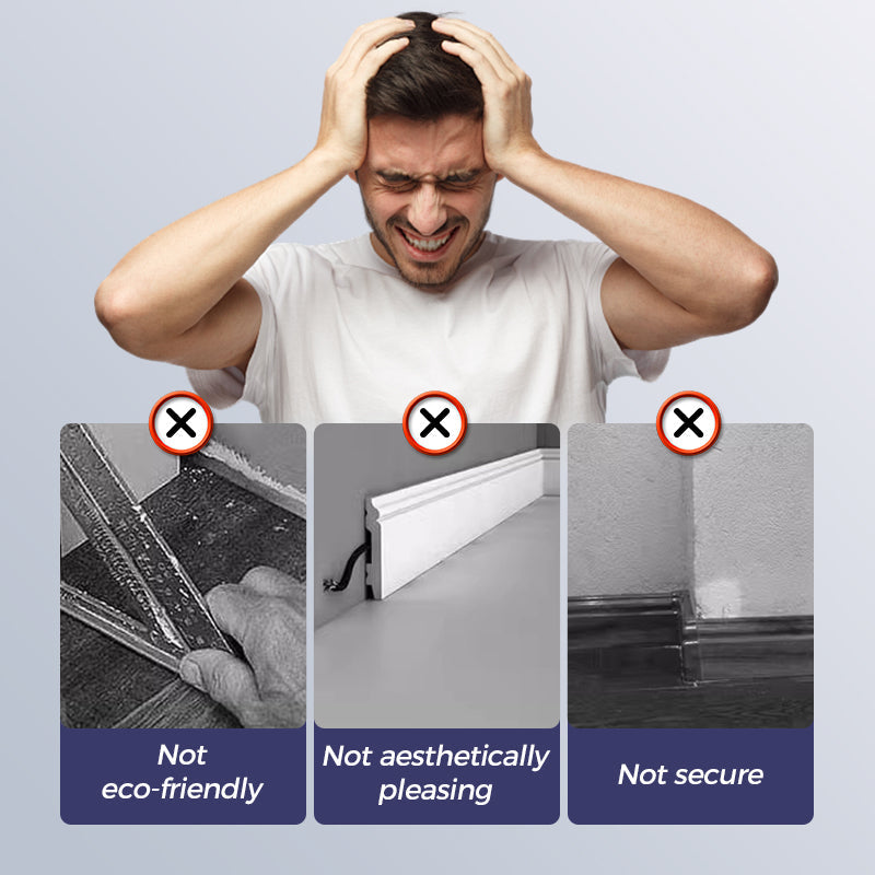 DoubleEdge™ Double-Headed Seamless Skirting Nails | Strong Hold | Damage-Free Skirting Installation