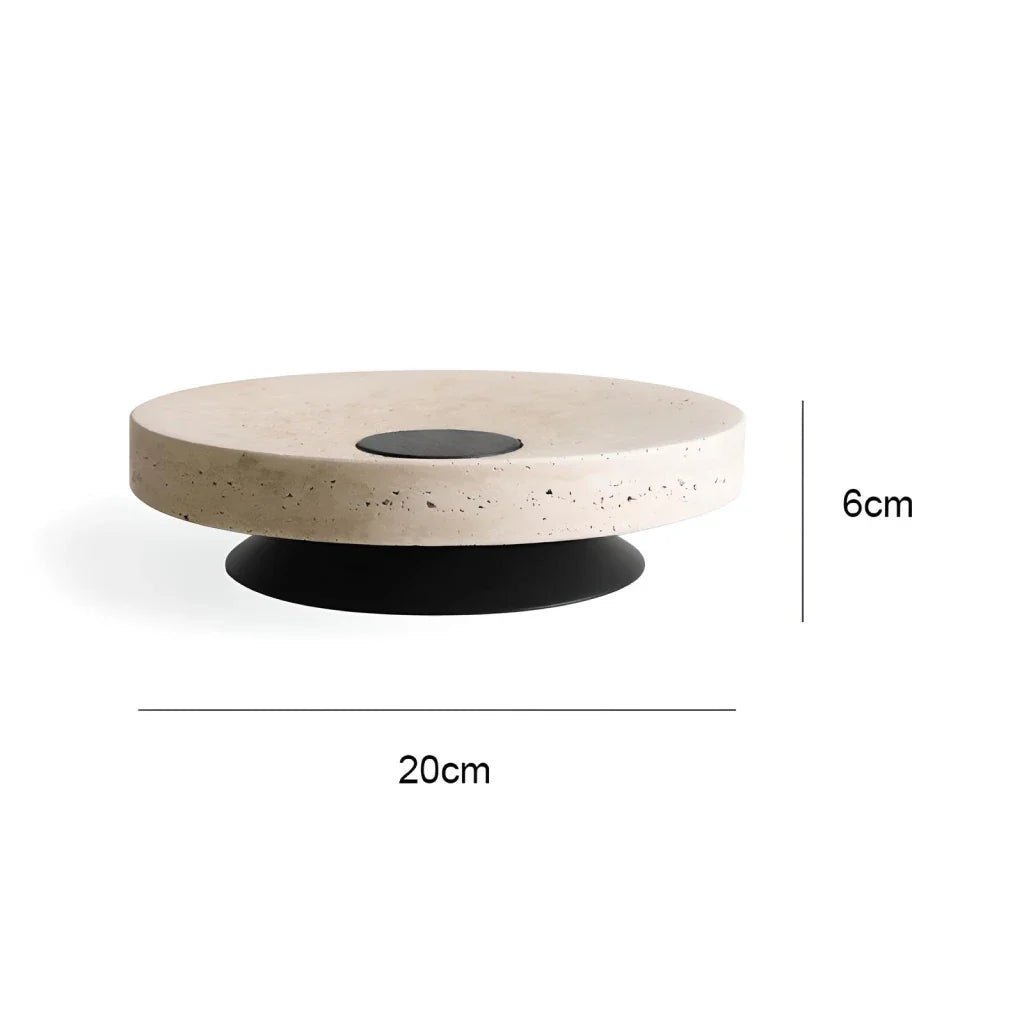 Luxury Travertine Pedestal Bowl