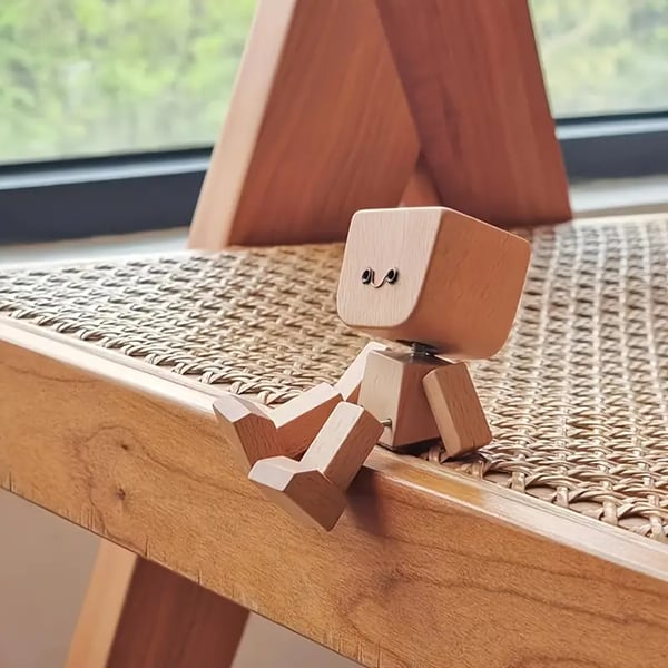 Handmade Wooden Sway Figure | Motion Bobble Ornament | Desk & Car Decoration