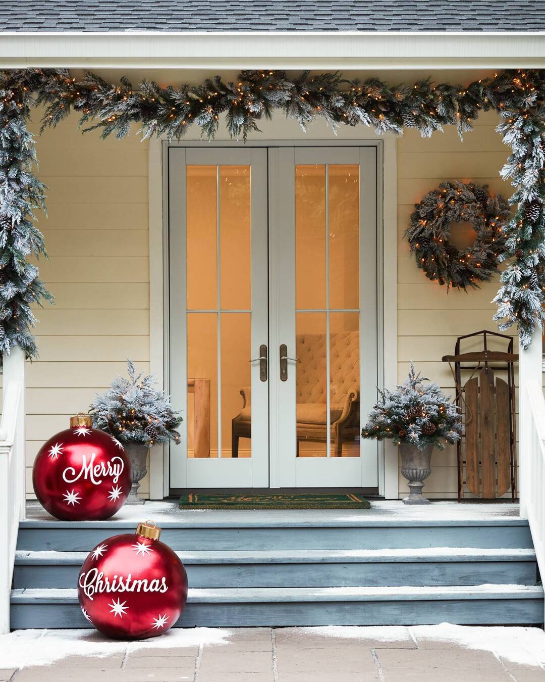 Christmas Inflatable Decoration Ball | Outdoor Yard Ornament | 60cm PVC