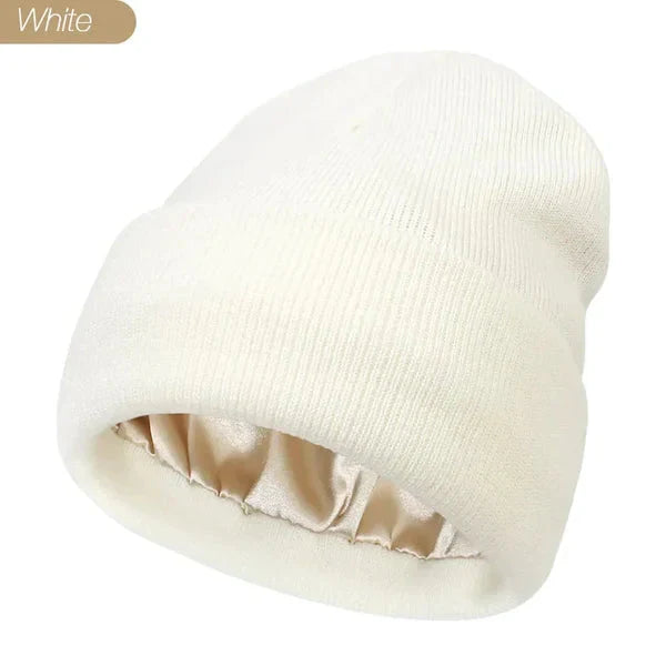 Women’s Beanie Hat | Anti-Static & Anti-Frizz | Smooth Hair Protection | Cozy All-Day Comfort