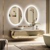 LED Backlit Round Vanity Mirror with Dimmable Lights