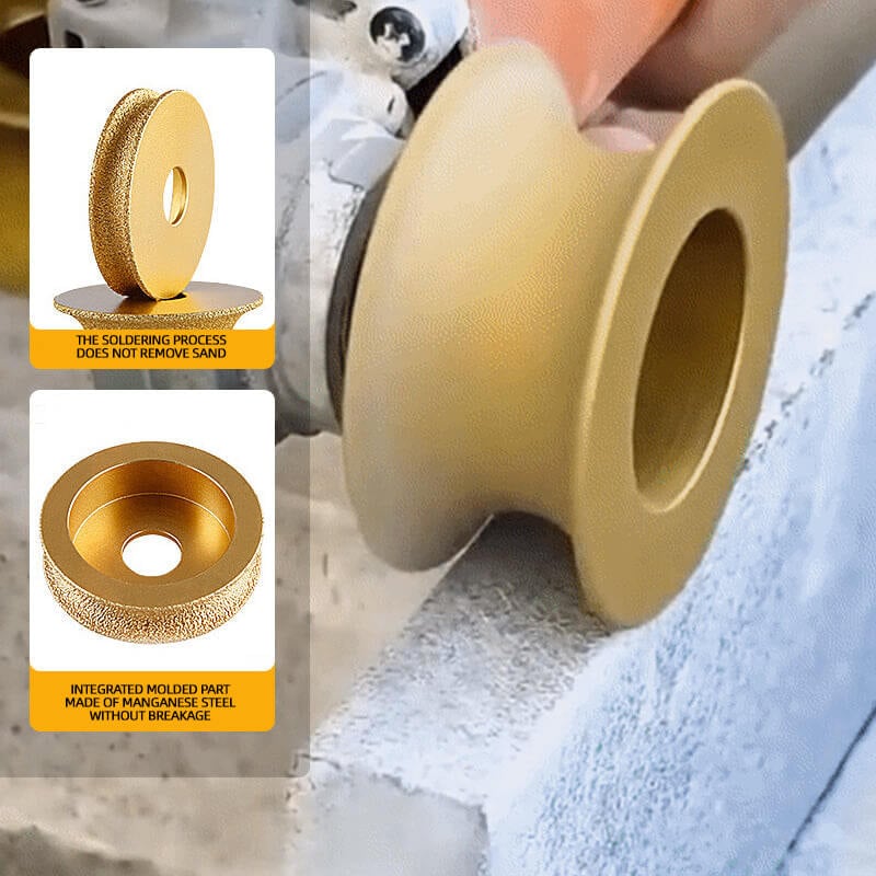 Edge diamond grinding wheel