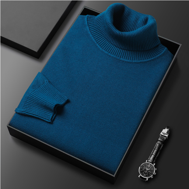 Men’s Turtleneck Sweater | Soft Cashmere Blend | Warm Winter Pullover | Classic Fit