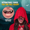 Halloween Vampire Fangs | Retractable Cosplay Denture Props | Realistic Fit for Adults & Kids