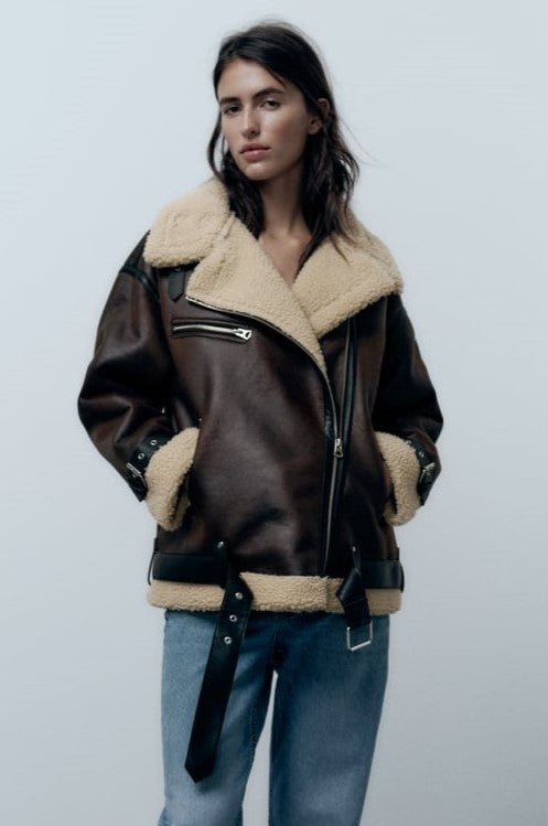 Karina | Reversible jacket made of synthetic material