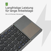 Foldable Bluetooth Keyboard with Touchpad | Portable Wireless Mini Keyboard for Windows, Mac, iOS & Android