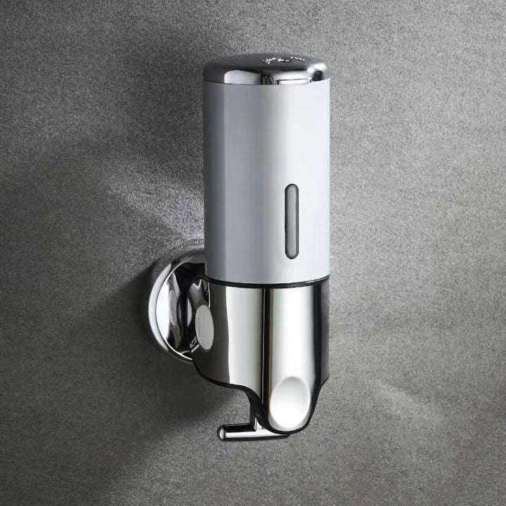 Wall Mounted Soap Dispenser | SudsStation™ Bathroom Organizer | Stainless Steel & ABS | 16.9 fl oz | Set of 1–3