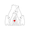 CozyBears™ Wooden Family Puzzle