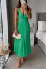 Elegant Pleated Evening Dress for Women | Midi