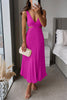 Elegant Pleated Evening Dress for Women | Midi
