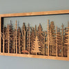 Layered Wooden Wall Art | 7-Layer Laser Cut Forest Scene with Fox | Baltic Birch