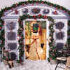 Christmas Door Cover | Fabric Front Door Decoration | Washable & Reusable | 91×203cm