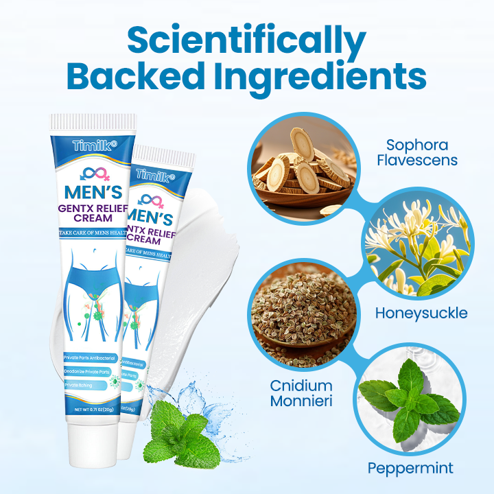 Men’s Intimate Care Cream | Anti-Itch & Soothing Relief | Natural Extracts & Moisturizing Formula