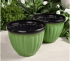 Breathable Plant Pot | Ribbed Root Growth Design | Double Drain System | Indoor & Outdoor