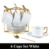 Elegant British Bone China Coffee Mug with Tray