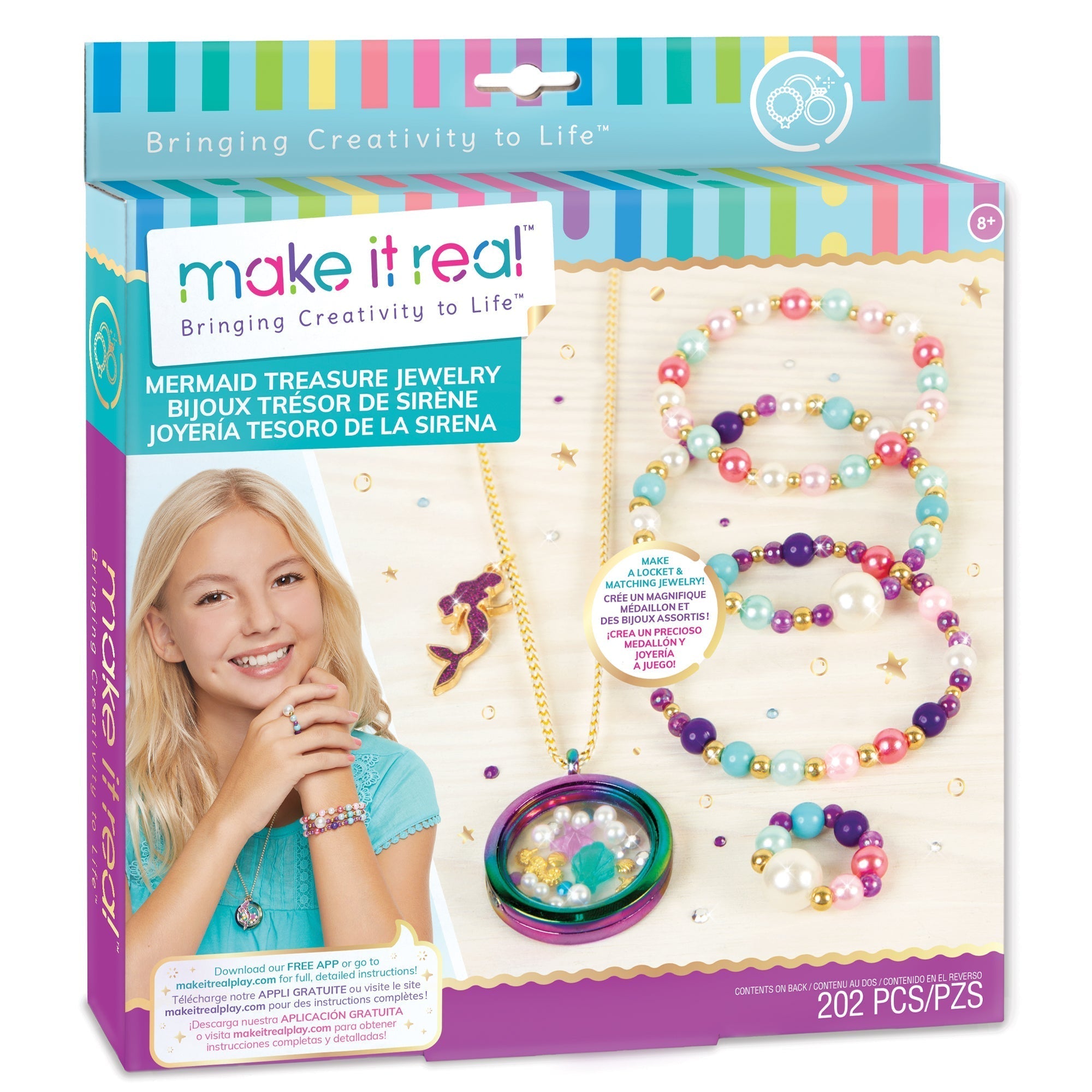 Bracelet Making Kit for Kids | 2000+ Heishi Beads | 16 Colors | Easy Spin & Click Tool