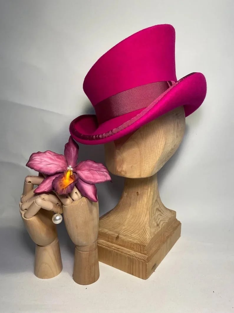 Men’s Asymmetric Top Hat | 100% Wool | Handcrafted Artisan Design