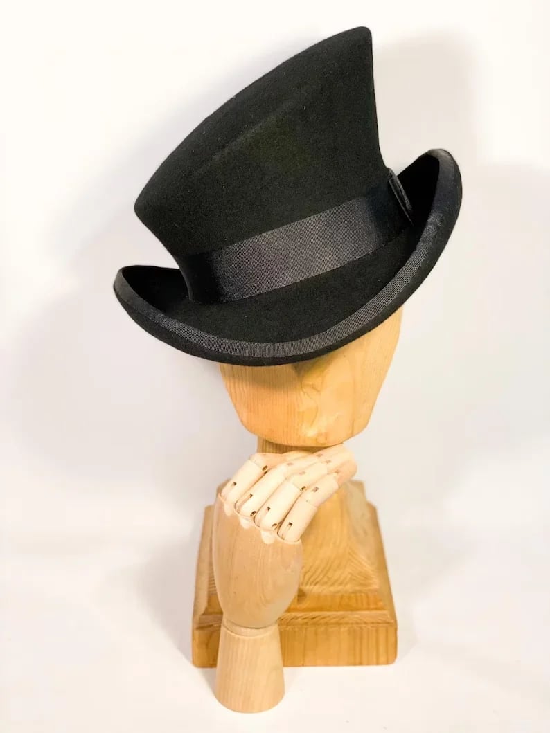Men’s Asymmetric Top Hat | 100% Wool | Handcrafted Artisan Design
