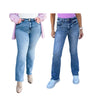 Women’s Bootcut Jeans | High-Rise Stretch Denim | Flattering Slim Fit | Frayed Hem