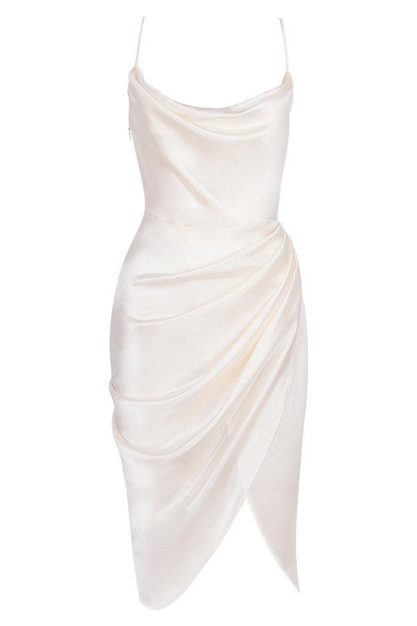 Sofia – Satin Balconette Corset Maxi Dress