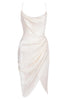Sofia – Satin Balconette Corset Maxi Dress