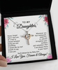 Daughter Necklace Gift | Cross Pendant with Cubic Zirconia | Silver-Plated | 16–18