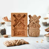 Wooden Cookie Mold Set | Engraved Pastry Stamps | Gingerbread & Biscuit Press