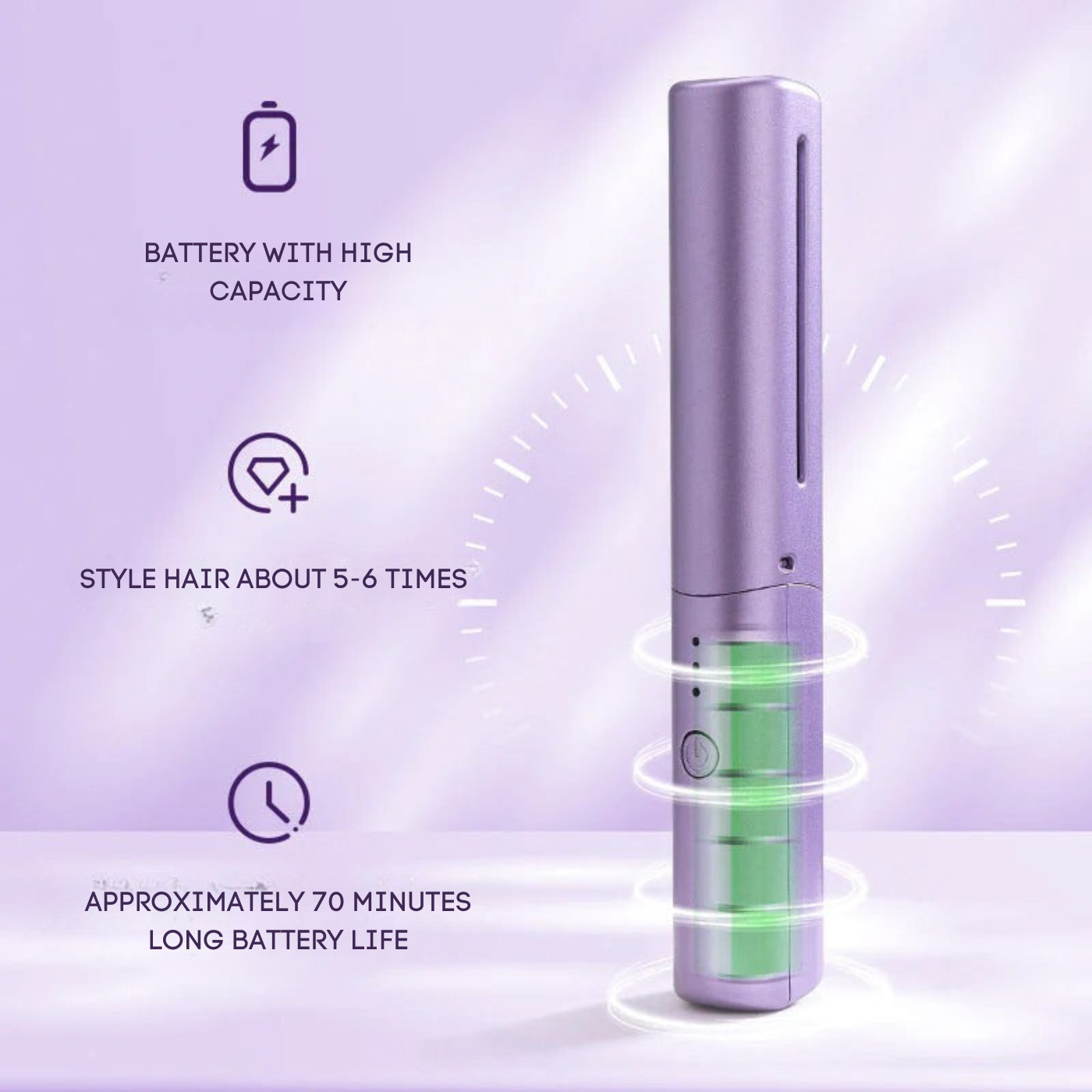 Travel Dryer™ Quick and easy hair styling on the go in just a few minutes.