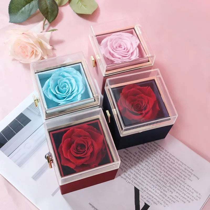 180° Rose Gift Box™ | With Engraved Love Necklace