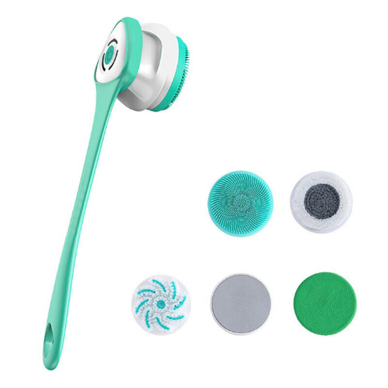 Electric Shower Brush | Rotating Exfoliating Body Cleaner | Long Handle & Massage Function | ScrubEase™