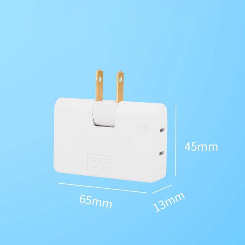 180 Rotating 3 Way Flat Wall Outlet