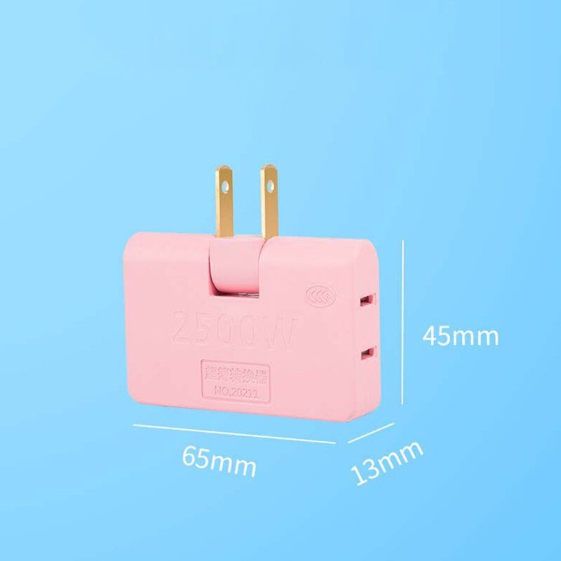 180 Rotating 3 Way Flat Wall Outlet