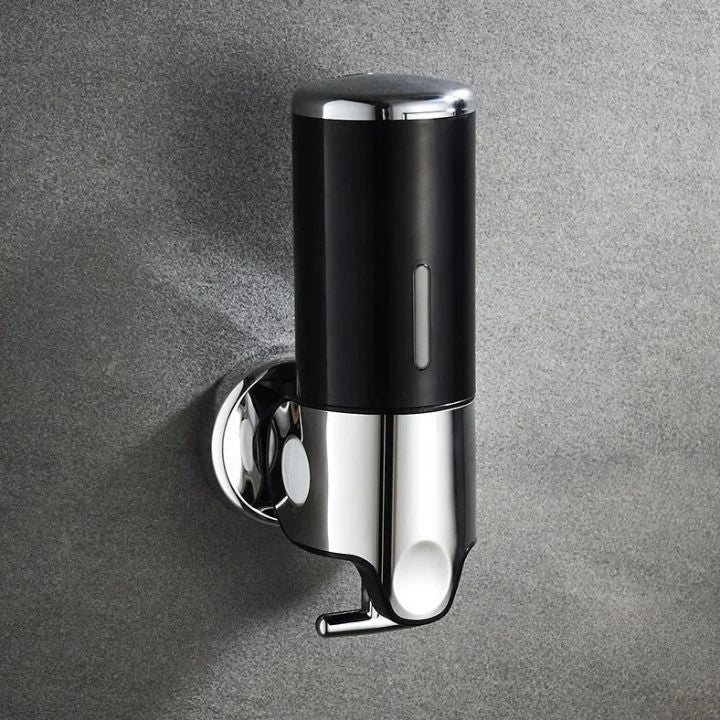 Wall Mounted Soap Dispenser | SudsStation™ Bathroom Organizer | Stainless Steel & ABS | 16.9 fl oz | Set of 1–3