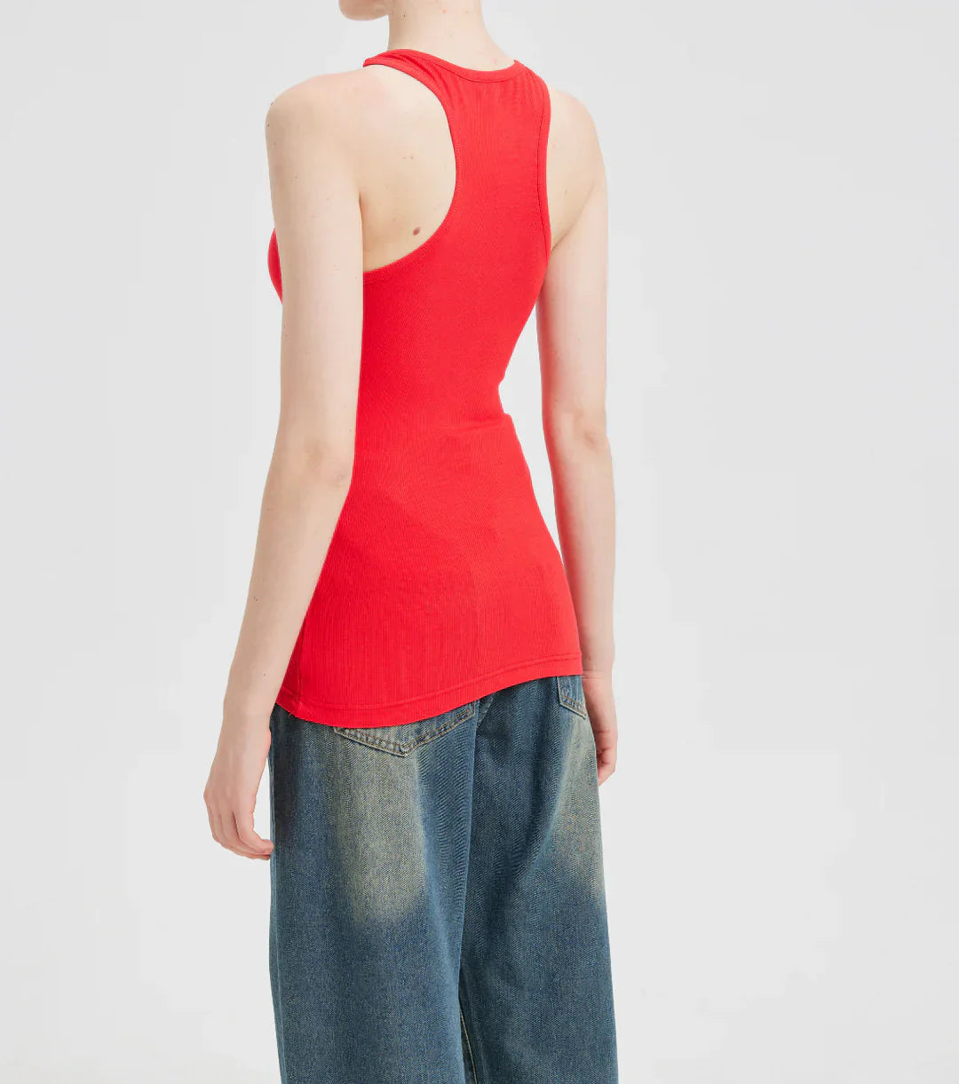 Women’s Ribbed Top | Invisible Straps | Fitted Silhouette